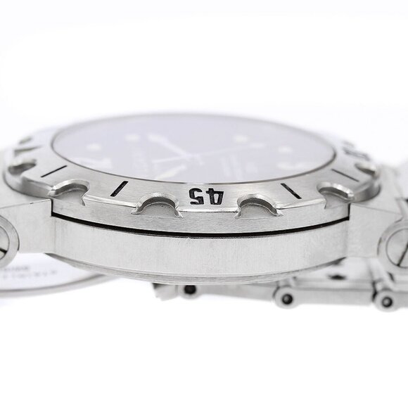 BVLGARI Diagono Scuba SD38S Date black Dial Automatic Men's Watch - Picture 12 of 12